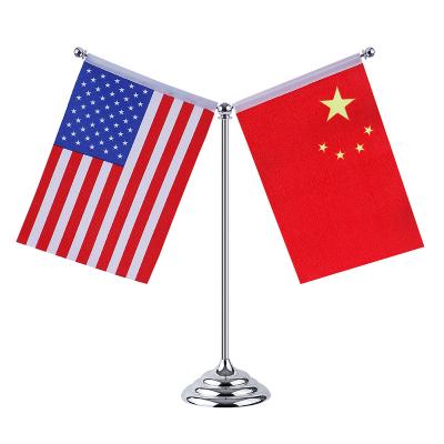 China Base with heavy duty flag pole decoration office flag pole flag stand negotiation table conference room office layout for sale