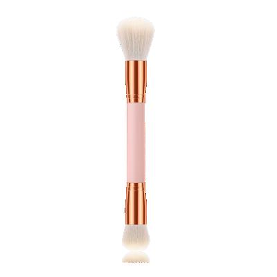 China Angular Blush New Design Makeup Brush 1pcs Double Ended Double End Makeup Brush for sale