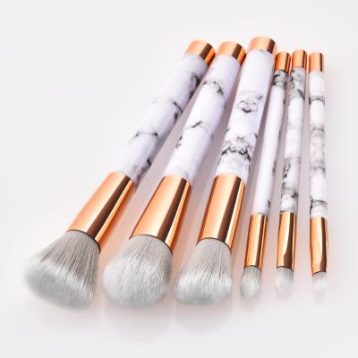 China Angular Blush New Design Marble Brand Makeup Brush for sale