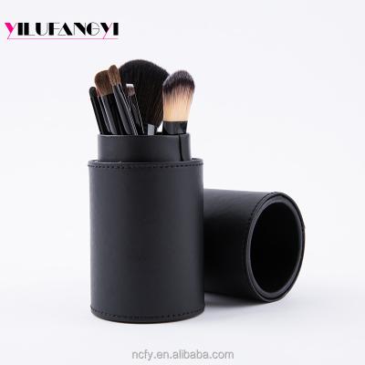 China Factory direct sale FY001 silky soft 7 pcs brush barrel cosmetic makeup brush holder for sale