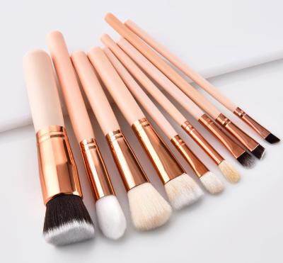 China Angular Blush Free Sample 9pcs New Style Makeup Eye Brush Set for sale