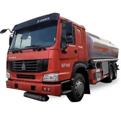 China Howo 10 Liter 6*4 Wheeler Trucks Capacity Fuel Tank Truck 2000 Used Oil Tanker Truck For Sale 21 - 30T for sale