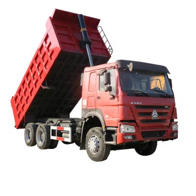 China Sinotruk howo used dumper truck 6x4 371/375 hp 10 wheeler dump truck > 8L for sale