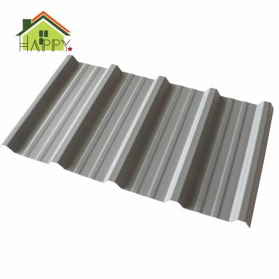 China Modern Heat Insulation Roofing Material Roofing Sheet For PVC Plain Shed Plastic Roof Tiles PVC 001 White Or Blue Or Require As Require for sale