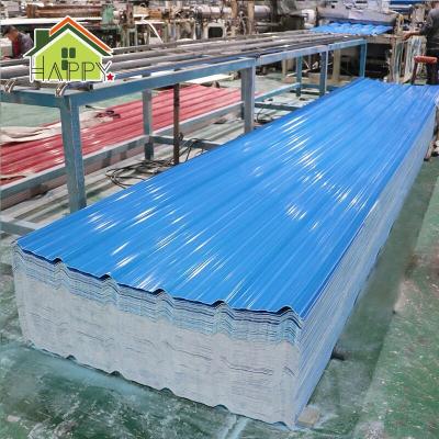 China Traditional roofing supplies heat proof plastic thick pvc tile garage roof thick sheet harvey tiles south africa tejas pvc for sale