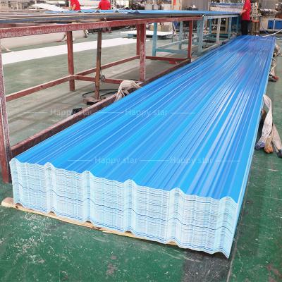 China Traditional Building Material Roofing Shingles Corrugated Price Double Plastic PVC Guangdong ASA PVC SPANISH Roman Tiles PVC + ASA Coating for sale