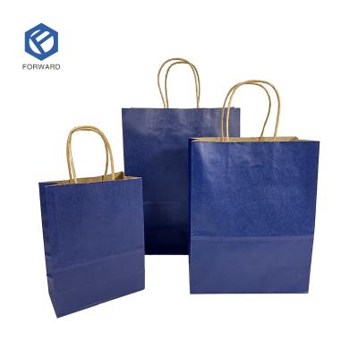 China Luxury Custom High Quality Recyclable Logo Printed Personalized Recyclable Kraft Gift Paper Bag for sale