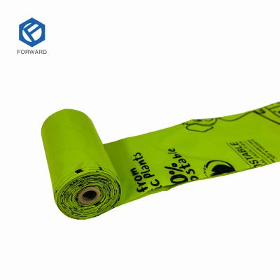 China Eco Friendly PBAT Rolls Dog Poop Bag Sustainable New Arrival Biodegradable Outdoor Different Colors for sale