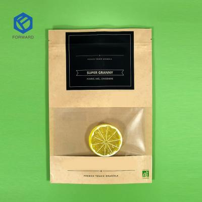 China High Quality Recyclable Zip Lock Customized Bulk Hot Sale Laminated Aluminum Foil Stand Up Kraft Paper Bag for sale