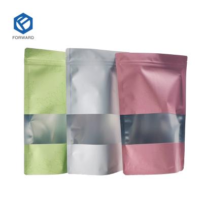 China Recyclable Resealable Customized Logo Wholesale Frosted Colorful Waterproof Laminated Vacuum Bread Bag For Candy for sale