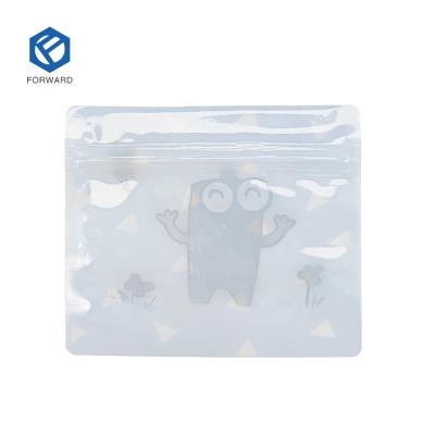 China Recyclable Three Sides Sealing Bags Hair Clips Earrings Necklaces Clear Jewelry Packaging Bag for sale