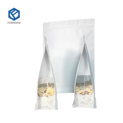 China 1kg Recyclable Coffee Pouches Zip Top Aluminum Foil With Bottom Valve Zipper Flat Block Coffee Packaging Bag for sale