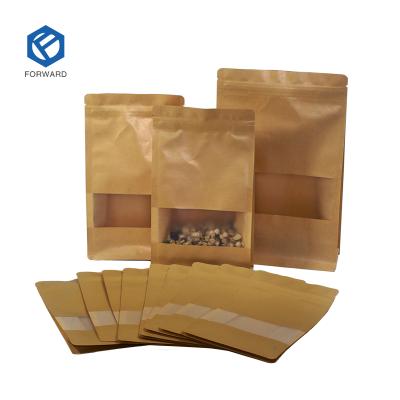 China Recyclable 500g Zipl ock coffee beans bags with valve flat bottom degassing storage bags coffee beans pouches for sale