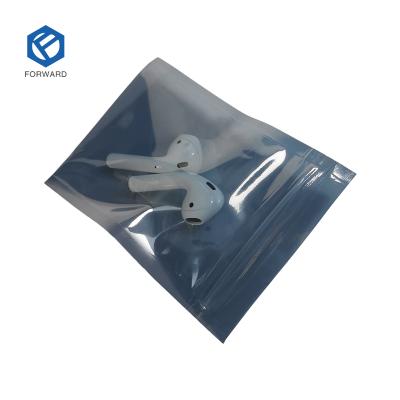 China Custom silver plastic pe recyclable antistatic packing antistatic bag for sale