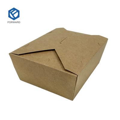 China Recyclable Hamburger Fried Chicken Chips French Fries Packaging Box Recycled Food Grade Eco - Friendly Take Away Food Paper Box for sale