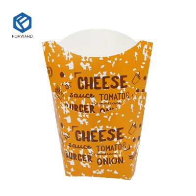 China Recyclable Custom Design Printed Factory Price Food Grade Cheap Paper French Fries Packaging Box For Wholesale for sale