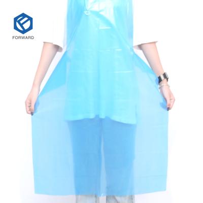 China Cooling Cleaning Cooking Cooking Apron Waterproof PE Plastic Disposable Apron for sale