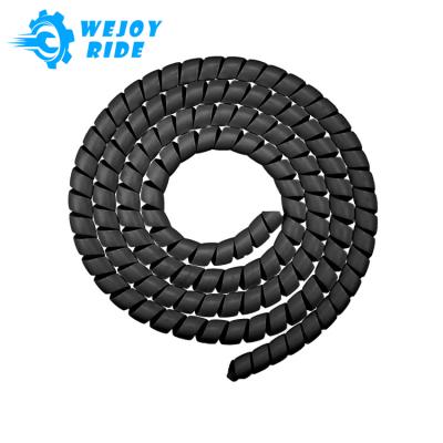 China Plastic Electric Scooter Colorful Wire Hidden Cable Protection Spiry Cover For Recycling Devices for sale