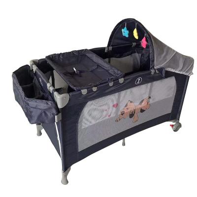 China Crawling Baby Safety Crib Playpen For Crawling And Play With Zipper Door for sale