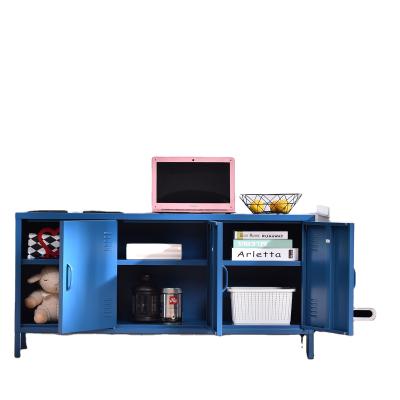 China Knock Down Knock Down Modern Family Colorful Customized Steel Storage Cabinet With 3 Doors for sale