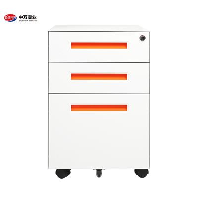 China Convertible Modern Steel Mobile Office Pedestal 3 Drawer Under Desk Cabinet For Storage for sale