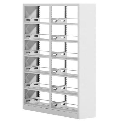 China Durable Modern High Quality Metal School Storage Book Library Shelf with 5 Layer Dividers for sale