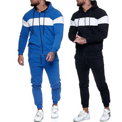 China Breathable 100% cotton fleece men sweatsuit set jogger custom sweatsuit with custom logo mens sweatsuit for sale