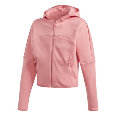 China QUICK DRY Factory Custom Women's Zipper Up Hoodie Jacket Soft Loose Fit Casual Women's Hoodie Sports Jacket for sale