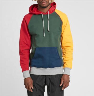 China Breathable Standard Mens Color Block Fit Hoodie Customized Design Mens French Terry Hoodies Wholesale for sale