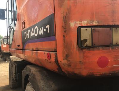 China south korea doosan dh150wd-7/used dh130wd-5 wheel excavator for sale/low working hours doosan wheel excava for sale