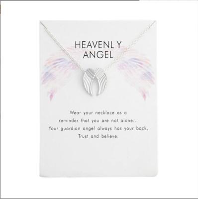 China 2022 Hot Hiphop Angel Wings Necklace Necklace Yiwu Women Jewelry Plated Diamond Iced Out Cuban Link for sale