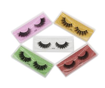 China Wholesale High Quality Three-dimensional Multi-layer Thick False Natural Soft Hair 3D Feather Eyelashes Mink Mixed for sale