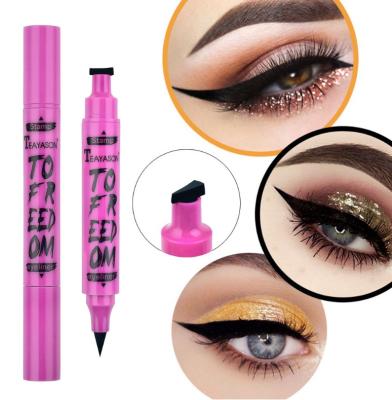 China Wholesale High Quality Waterproof Coating Black Eye Waterproof New Arrival Pencil Stamp Liquid Eyeliner for sale