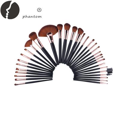 China Angular blush cheap 32 piece wood handle double ended price makeup brush set factory direct sale for sale