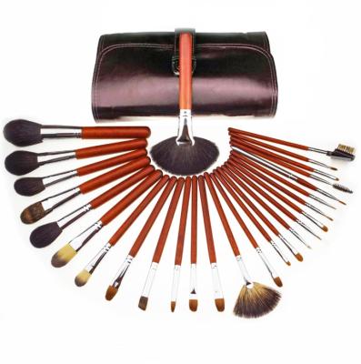 China Angular Blush 28 Pcs Animal Hair China Yiwu Factory Professional Goat Hair Makeup Brush Set for sale