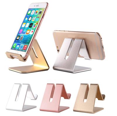 China Desktop Aluminum Display Cell Phone Tablet Universal Mobile Phone Stand Metal Cradle Holder Fill Stand for sale