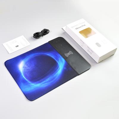 China QI Standard Multi-Function Fast Radio Mousepad Qi Pad 10w Charger Wireless Charging Gaming Mouse Pad Large For iPhone for sale