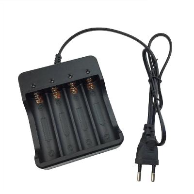 China Standard Slotted 3.7V 18650 Battery Charger Li-ion Battery 4.2V Four Line Charging Fashlight Batteries Charger for sale