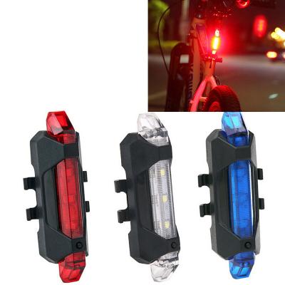 China Fashionable Bicycle Decoration Night Riding Bicycle Rechargeable Waterproof Tail Light Tail Light Bicycle Usb Free Shipping for sale