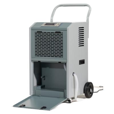 China Hot Sale 40L/D 68L/D R410A Commercial Hand-push Dehumidifier For Hotels With Big Wheels for sale