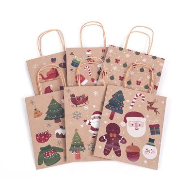 China Recyclable Christmas Gift Bag Paper Packaging Bag With Handle Paper Bag Factory Wholesale for sale