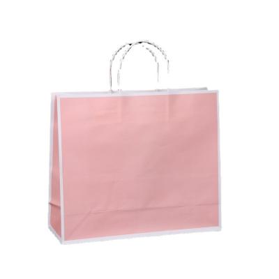 China Various Colors Recyclable Custom Printing Kraft Paper Bags With Handles for sale