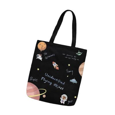 China Eco Friendly Washable 100% Pure Cotton Custom Cotton Shopping Canvas Bag Recyclable for sale