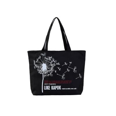 China Eco Friendly High Quality Custom Tote Bag Reusable Printing Waxed Cotton Shopping Bag for sale