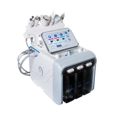 China Top quality powerful 6 in 1 Hydrogen Oxygen Water Hydro Dermabrasion Spa Machine/small bubble facial machine for sale