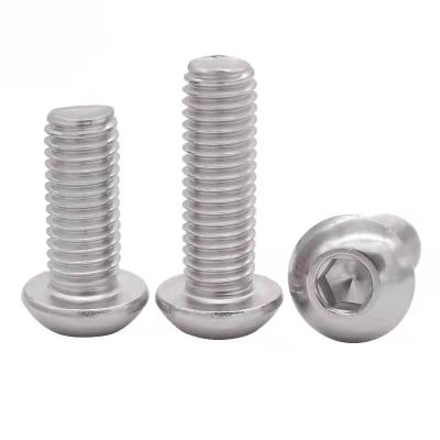 China Stainless Steel ISO7380 Bolt Button Socket Head Machine Screw hexagon socket Head screw for sale