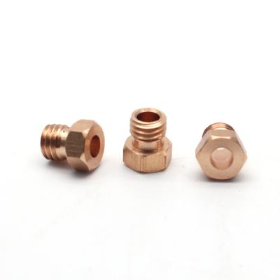 China Customized High Precision Brass Hex Head Half Thread Hollow Cnc Machining Part Anti-loosening Screws for sale