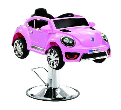 China Modern Car Salon Kids Chair Barber Chairs For Kids Hair Salon Pink Equipment for sale