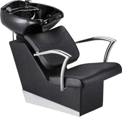 China Modern Beauty Salon Equipment Shampoo Bed Wash Shampoo Chair With Ceramic Bowl for sale