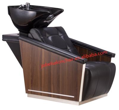 China Modern Wholesale Shampoo Beds Used Hair Cutting Nail Salon Chair Leather Metal Barber Modern Furniture for sale